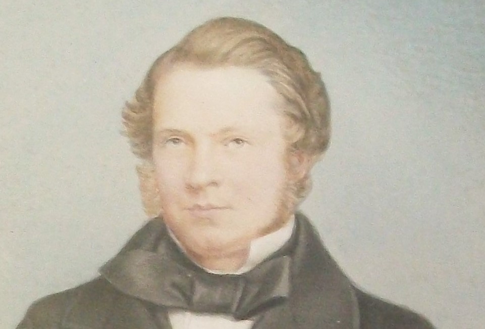 FINE WATERCOLOUR PORTRAIT OF AUGUSTUS GEORGE GUY, CIRCA 1840